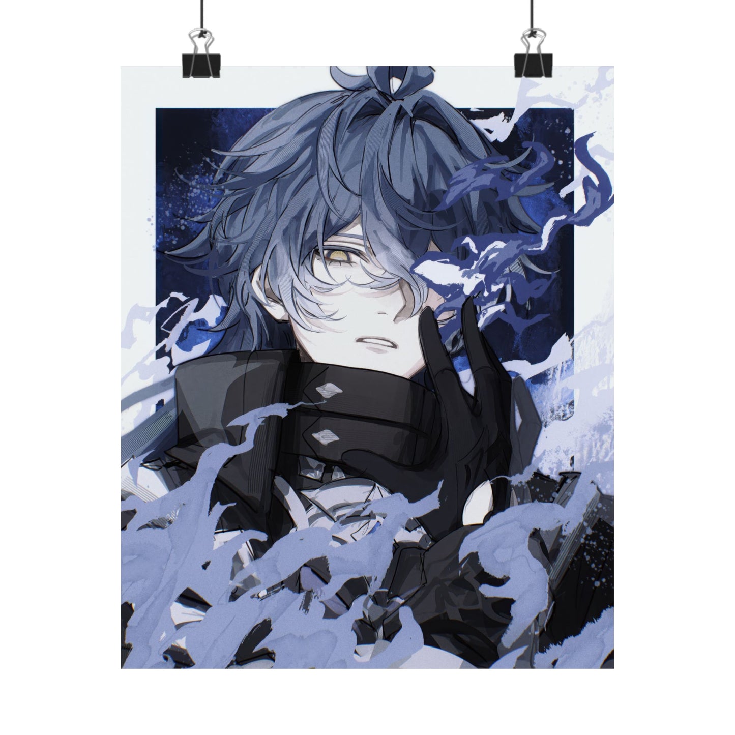 Genshin Impact Flins Satin Poster