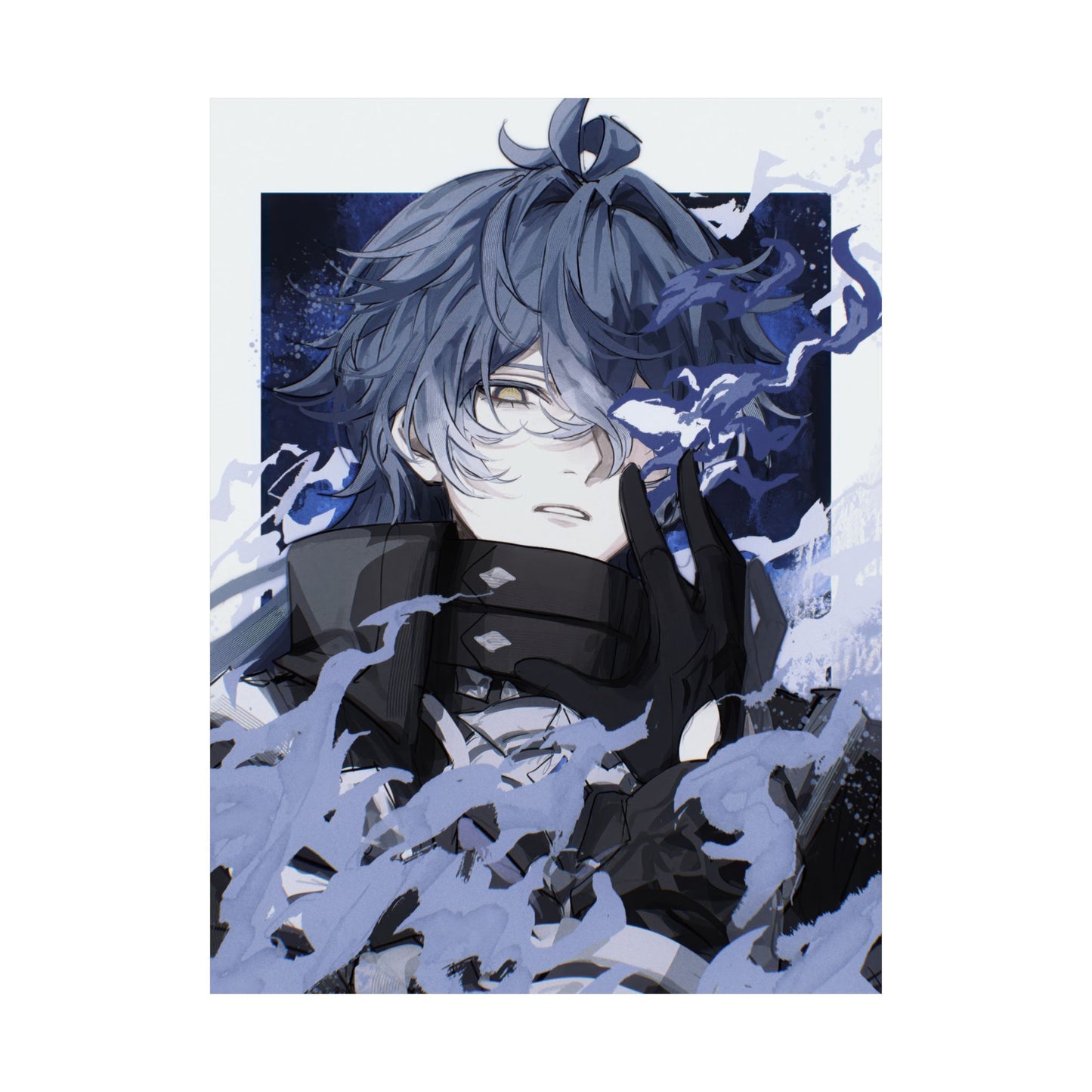 Genshin Impact Flins Satin Poster