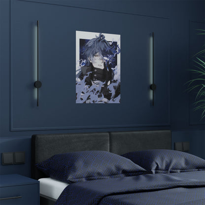 Genshin Impact Flins Satin Poster