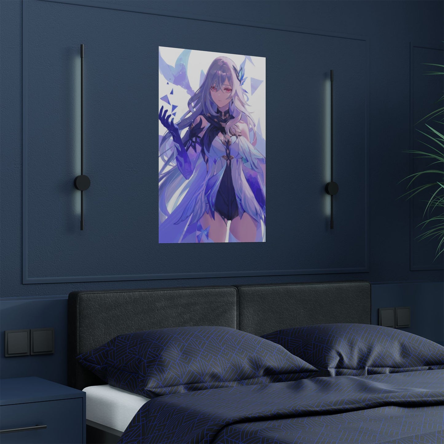 Elegant Satin Art Posters, Wall Decor, Anime Aesthetic, Gift for Fans, Home Decoration, Collectible Art