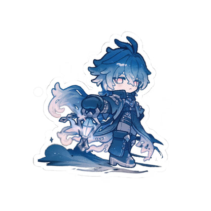 Whimsical Anime Kiss-Cut Stickers, Cute Laptop Decals, Kawaii Art Stickers, Gift for Gamers, Enamel Pin Alternative